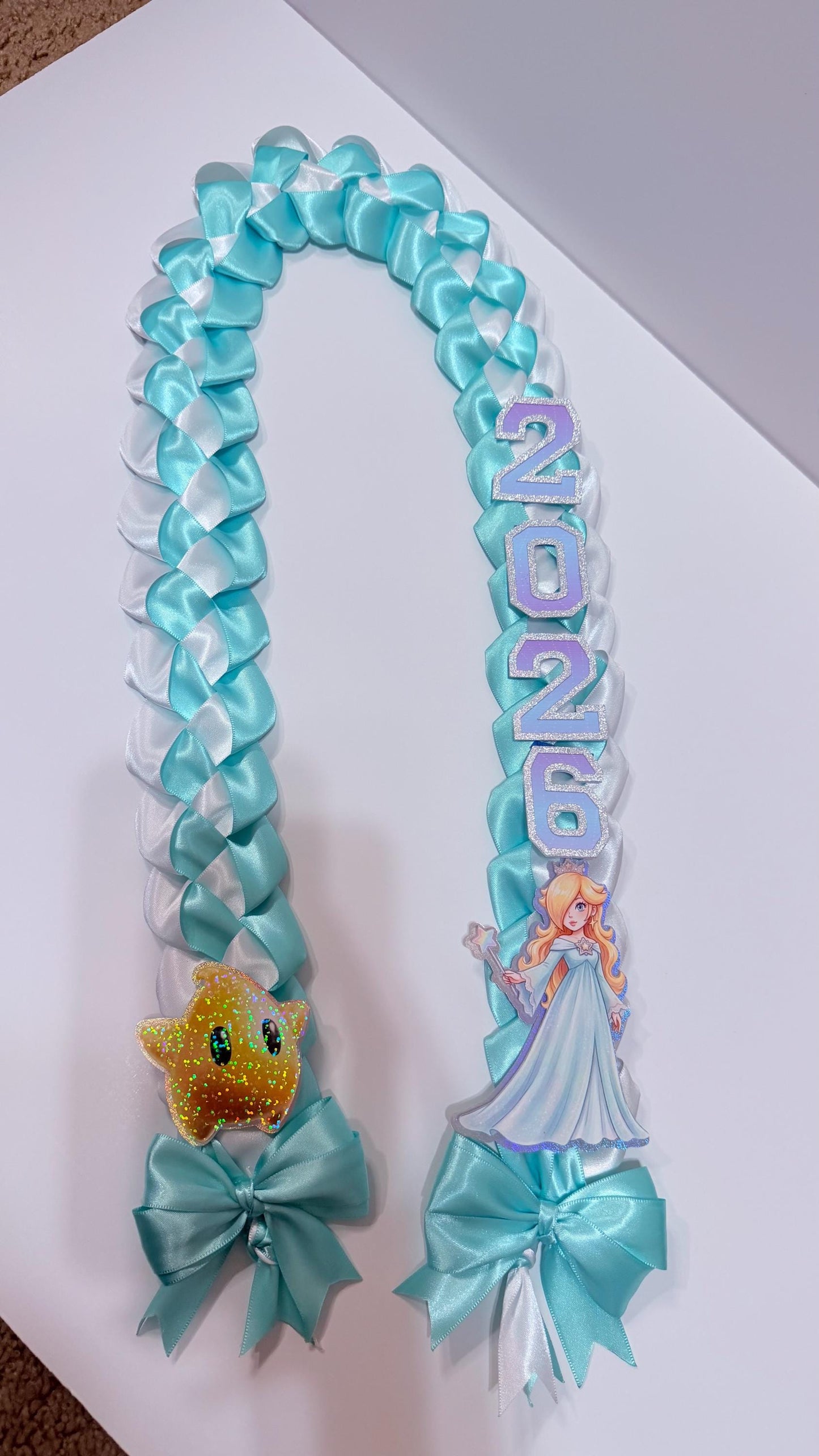 Graduation Lei for Kids, Rosalina Theme Grad Lei, Kindergarten Graduation Lei, Class of 2026, Custom Grad Lei Girl Gift, Video Game Princess