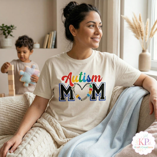 Autism Mom Shirt, Autism Awareness Shirt, Puzzle Piece Mom Tee, Special Needs Mom Gift, April Awareness Shirt, Teacher Autism Tee