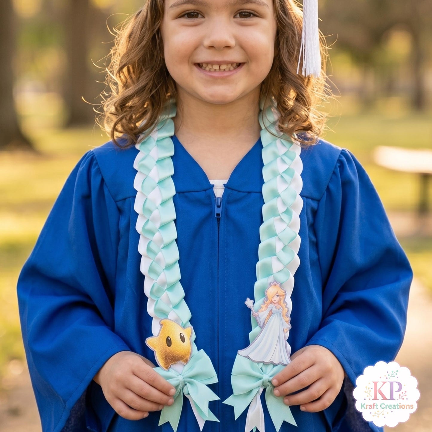 Graduation Lei for Kids, Rosalina Theme Grad Lei, Kindergarten Graduation Lei, Class of 2026, Custom Grad Lei Girl Gift, Video Game Princess